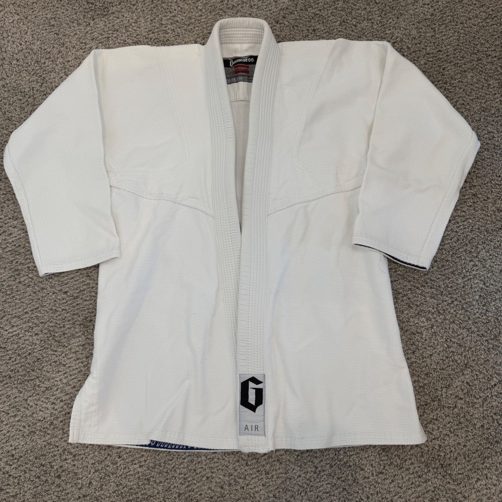 Gameness Air Jiu Jitsu Gi Top White Pearl Weave BJJ Martial Arts Jacket A3
